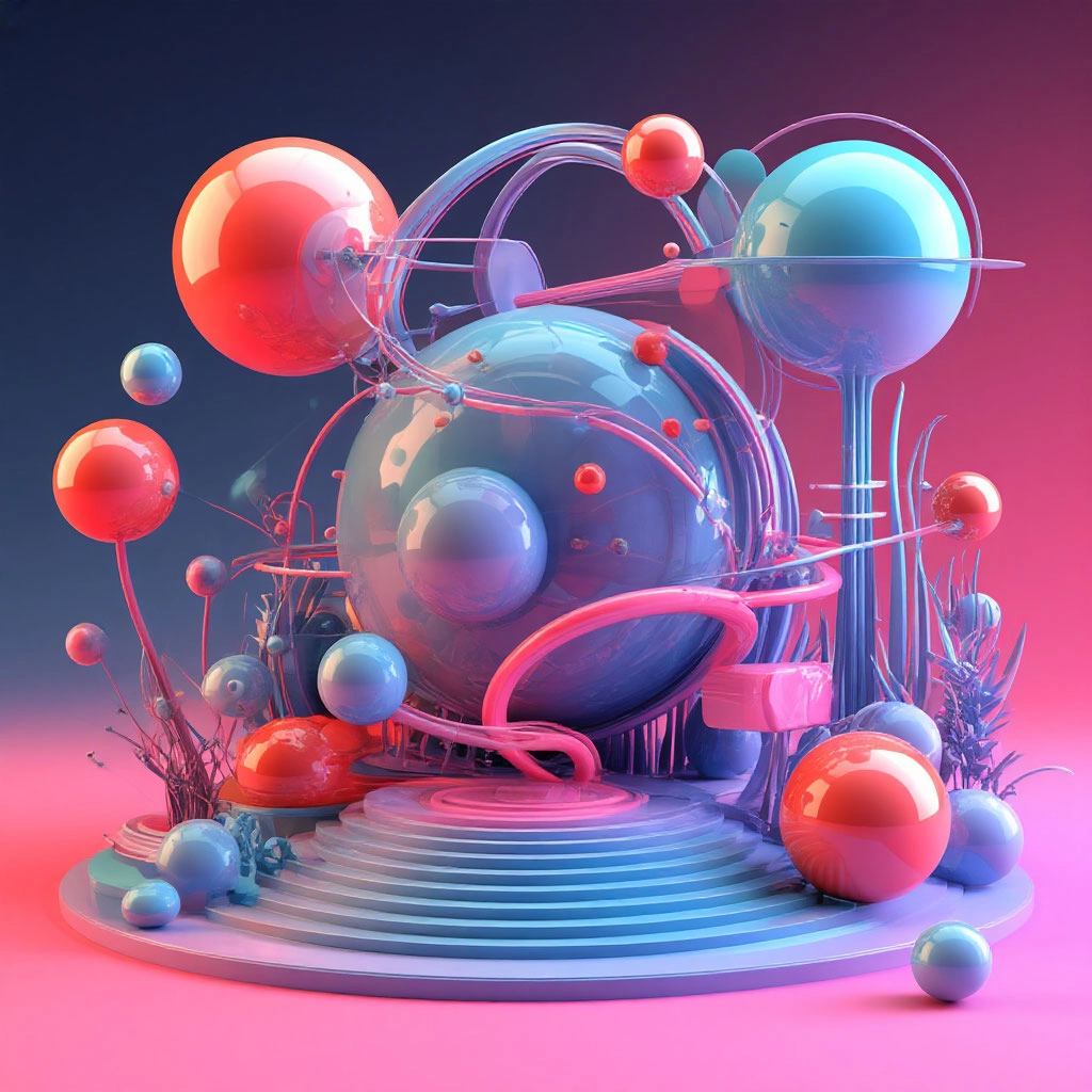 Шарики 3d графики