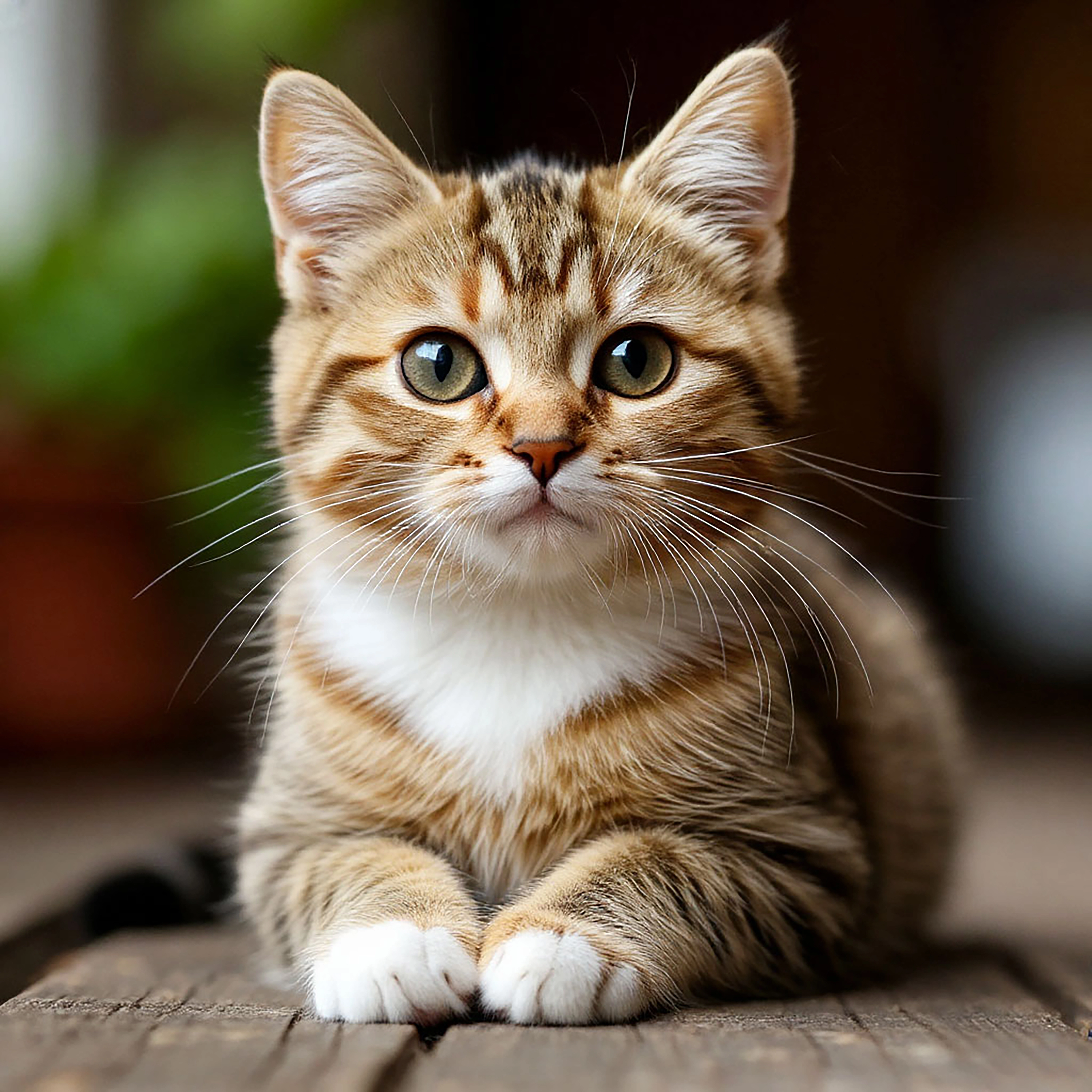 Милый рыжий котик